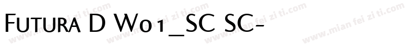 Futura D W01_SC SC字体转换